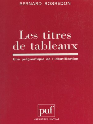 cover image of Les titres de tableaux